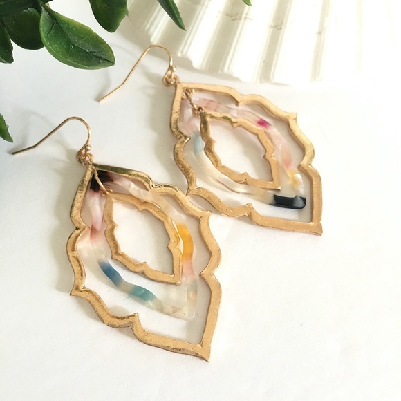 NWT Moroccan Drop Nested Earrings - Picture 3 of 5